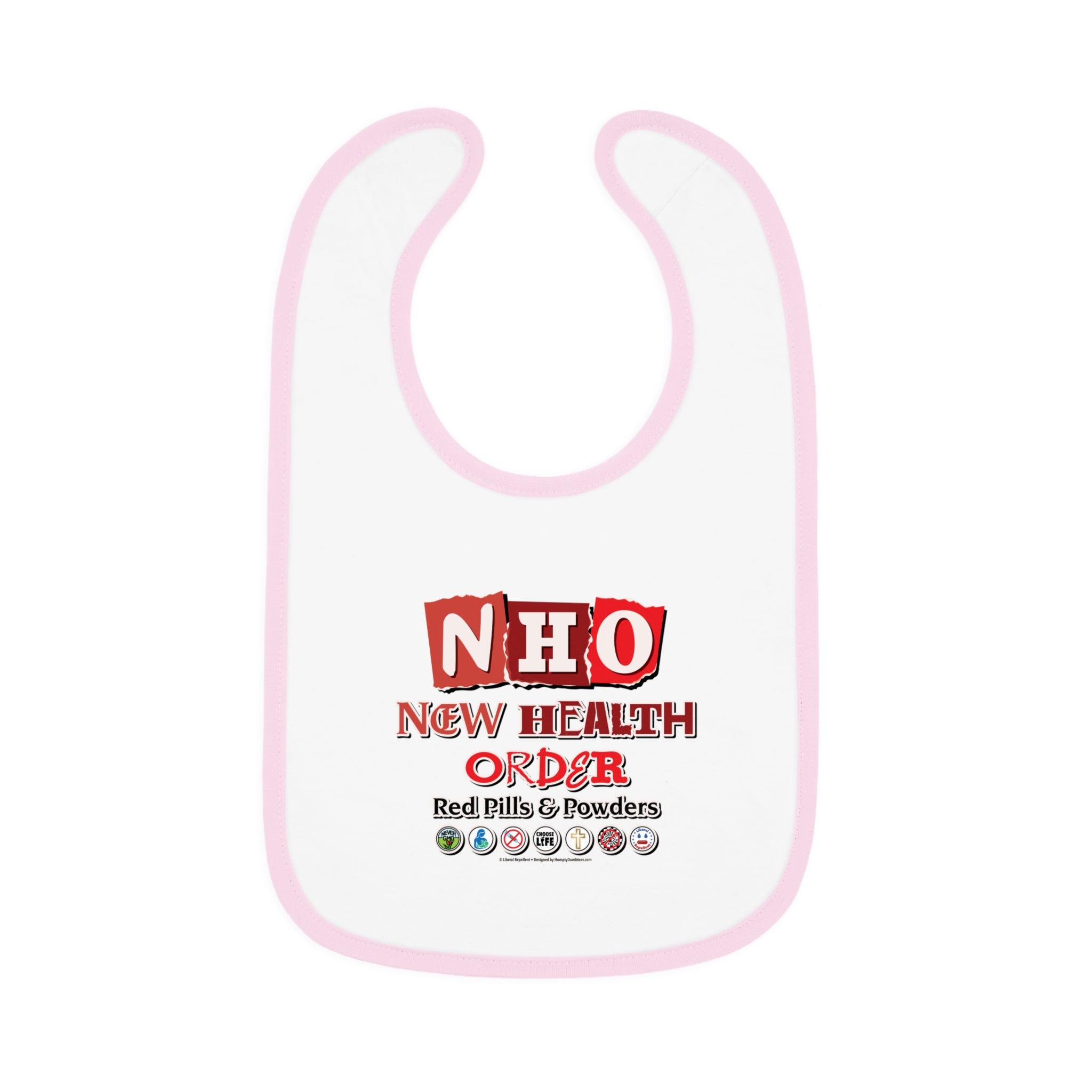 New Health Order - Infant Soft Cotton Bib with Contrast Trim