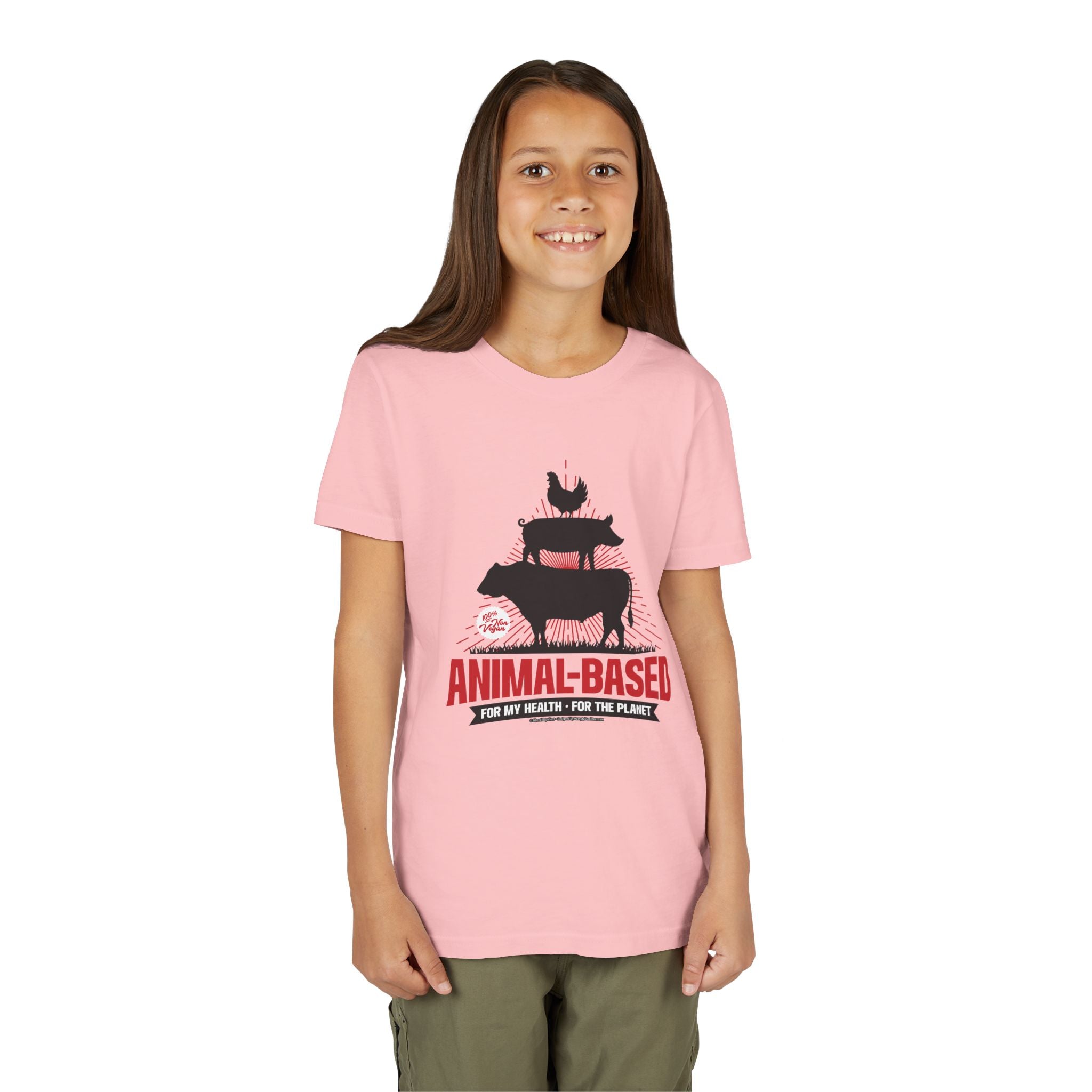 Animal Based - Youth Soft Cotton Short Sleeve T-Shirt