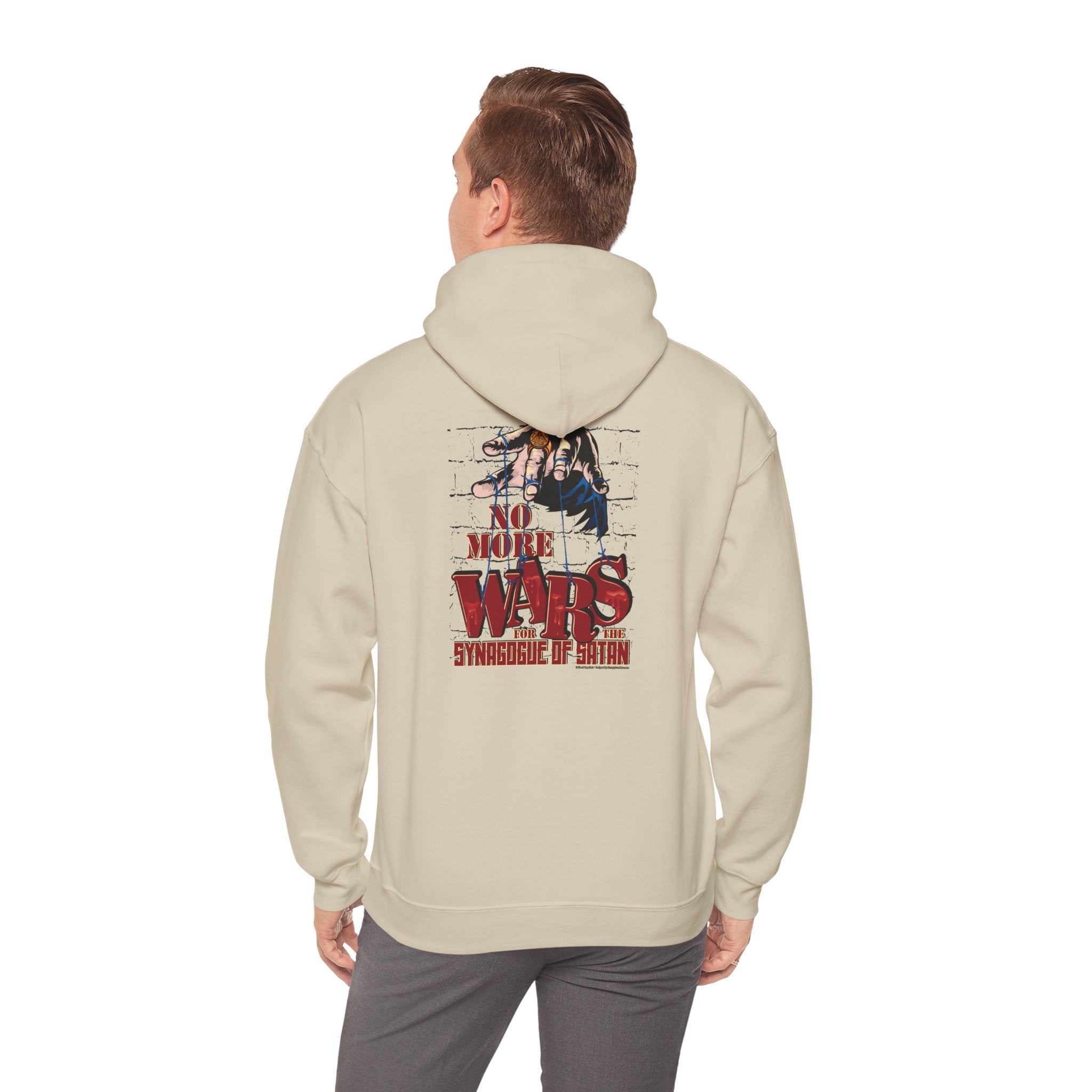 No More Wars for the Synagogue of Satan - Unisex Heavy Blend™ Hooded Sweatshirt