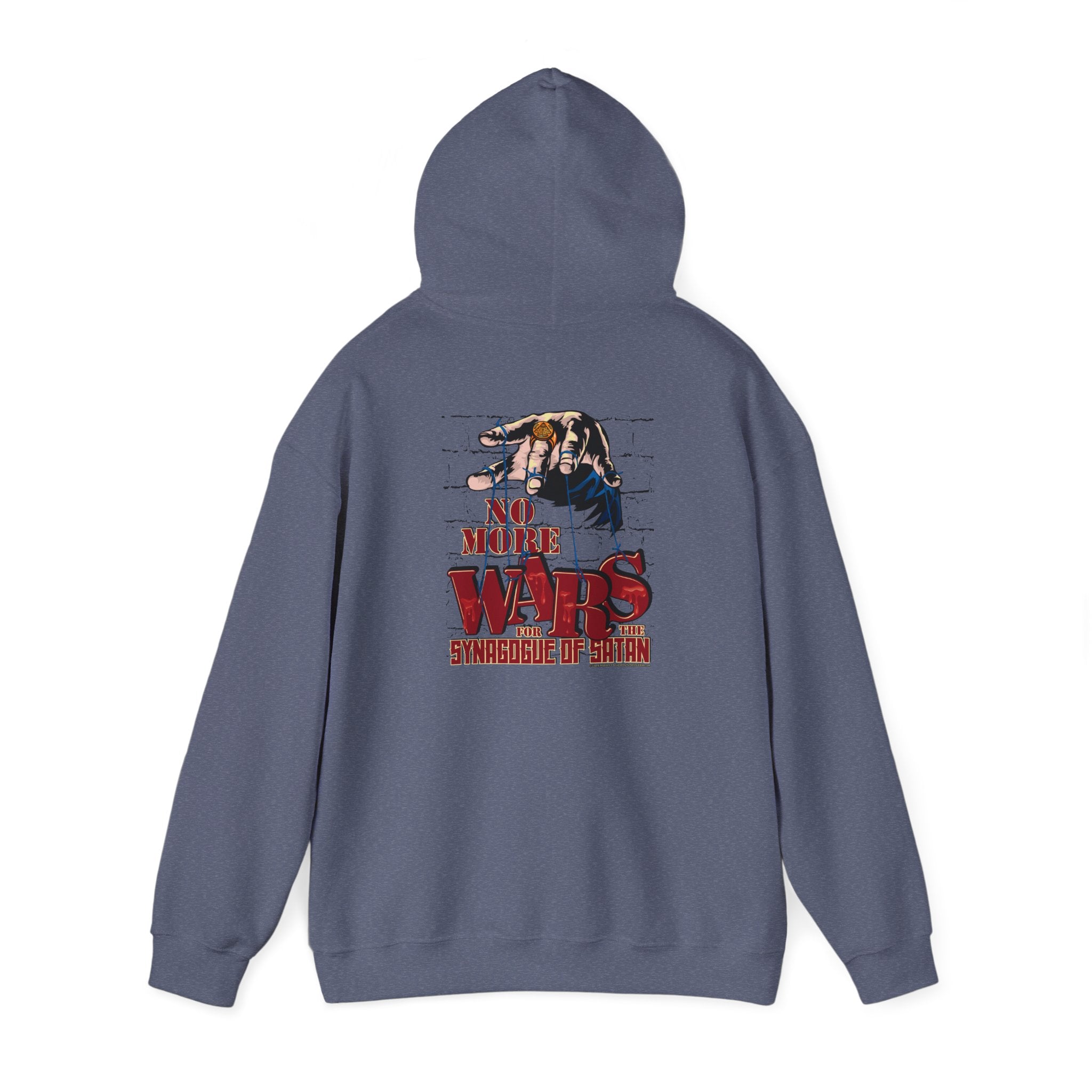No More Wars for the Synagogue of Satan - Unisex Heavy Blend™ Hooded Sweatshirt