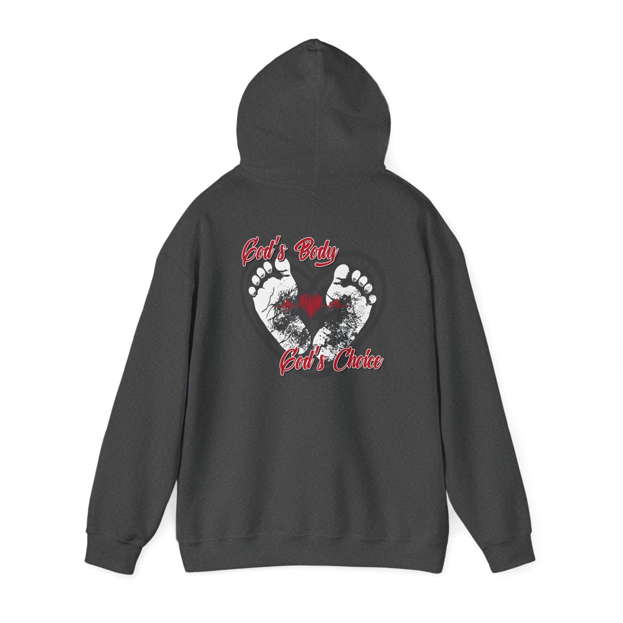 God's Body, God's Choice - Unisex Heavy Blend™ Hooded Sweatshirt