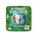 No Pharmakeia in God's Kingdom - Hardboard Beverage Coaster