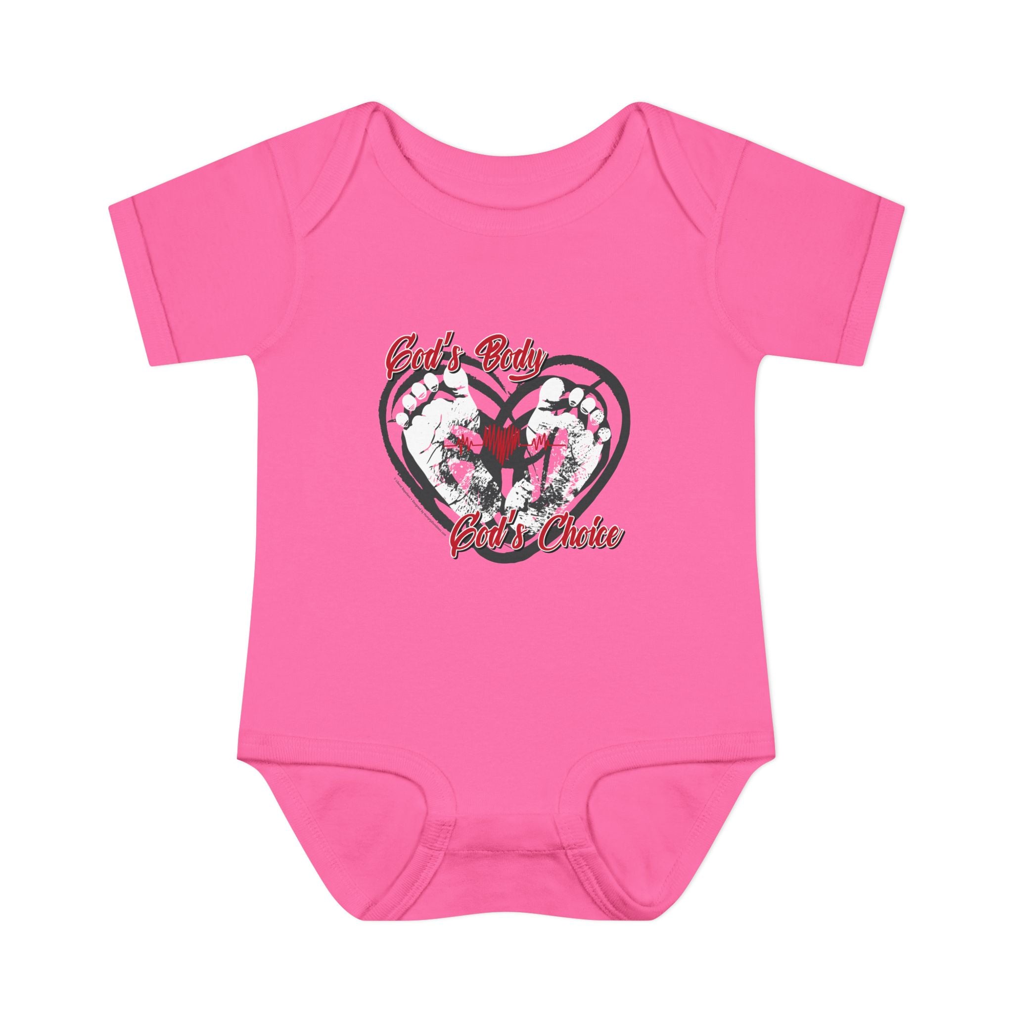 God's Body, God's Choice - Infant Soft Cotton Onsie Bodysuit