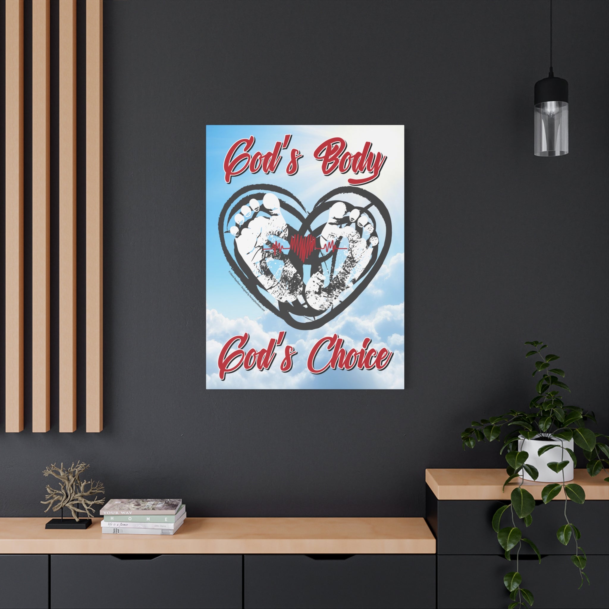 God's Body, God's Choice - Gallery Wrapped Canvas Wall Art