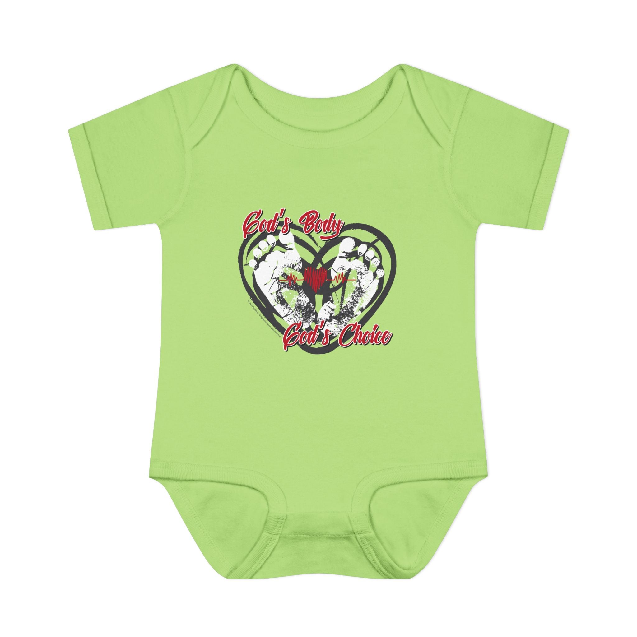 God's Body, God's Choice - Infant Soft Cotton Onsie Bodysuit