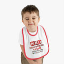 New Health Order - Infant Soft Cotton Bib with Contrast Trim