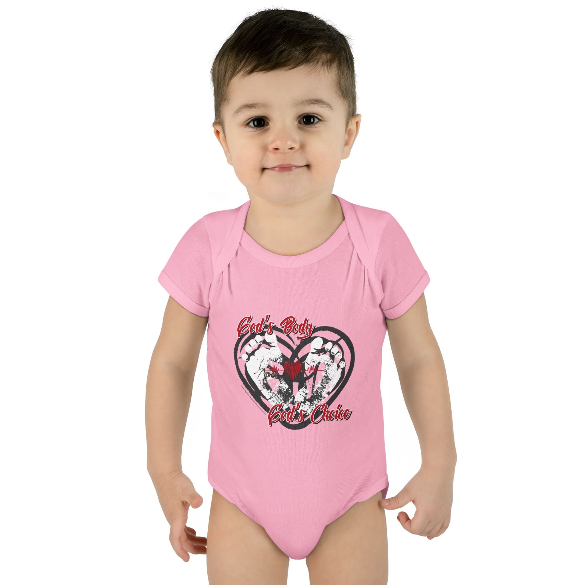 God's Body, God's Choice - Infant Soft Cotton Onsie Bodysuit