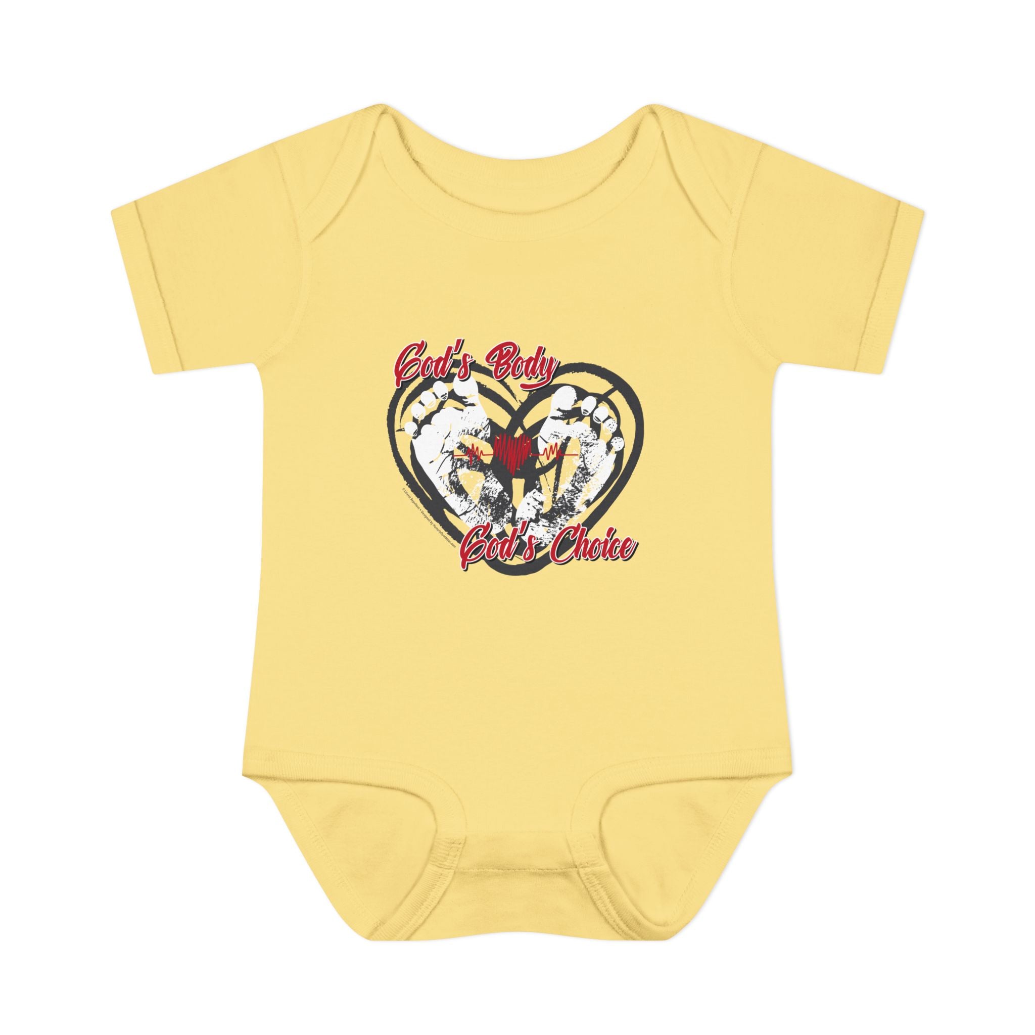God's Body, God's Choice - Infant Soft Cotton Onsie Bodysuit