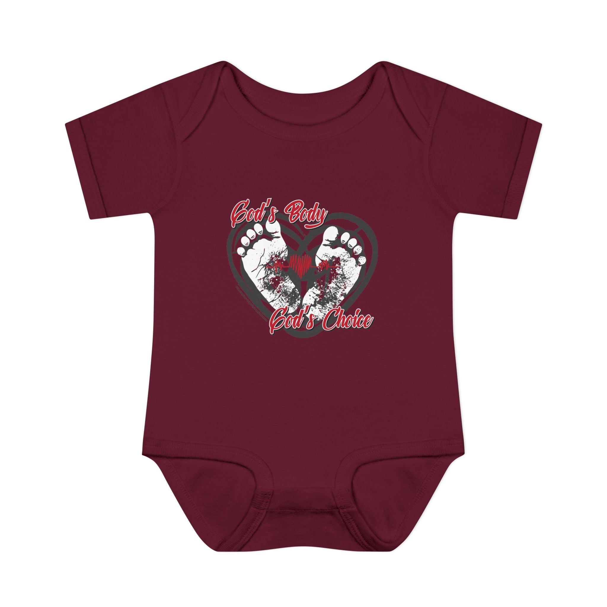 God's Body, God's Choice - Infant Soft Cotton Onsie Bodysuit