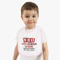New Health Order - Infant Soft Cotton Bib with Contrast Trim