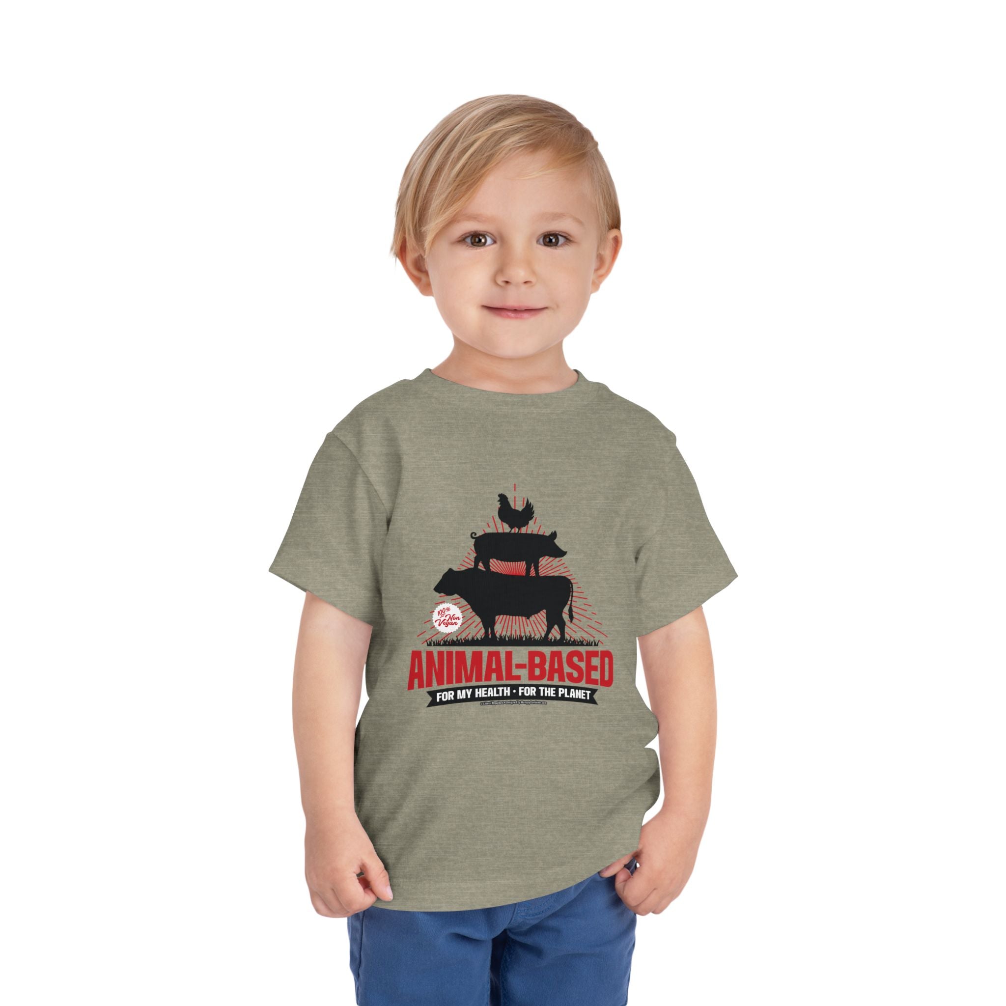Animal Based - Toddler Soft Cotton Short Sleeve T-Shirt