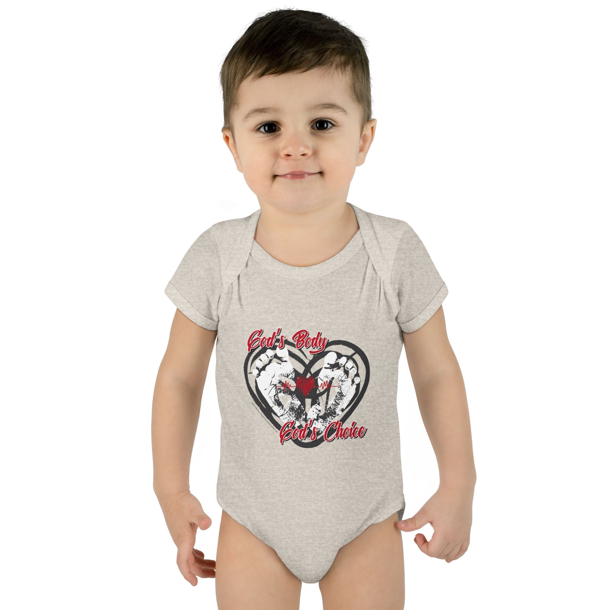 God's Body, God's Choice - Infant Soft Cotton Onsie Bodysuit