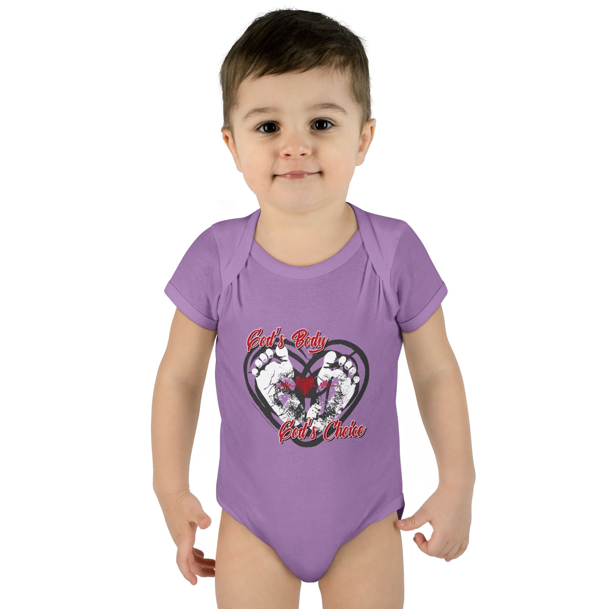 God's Body, God's Choice - Infant Soft Cotton Onsie Bodysuit
