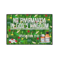 No Pharmakeia in God's Kingdom - Heavy Duty Floor Mat
