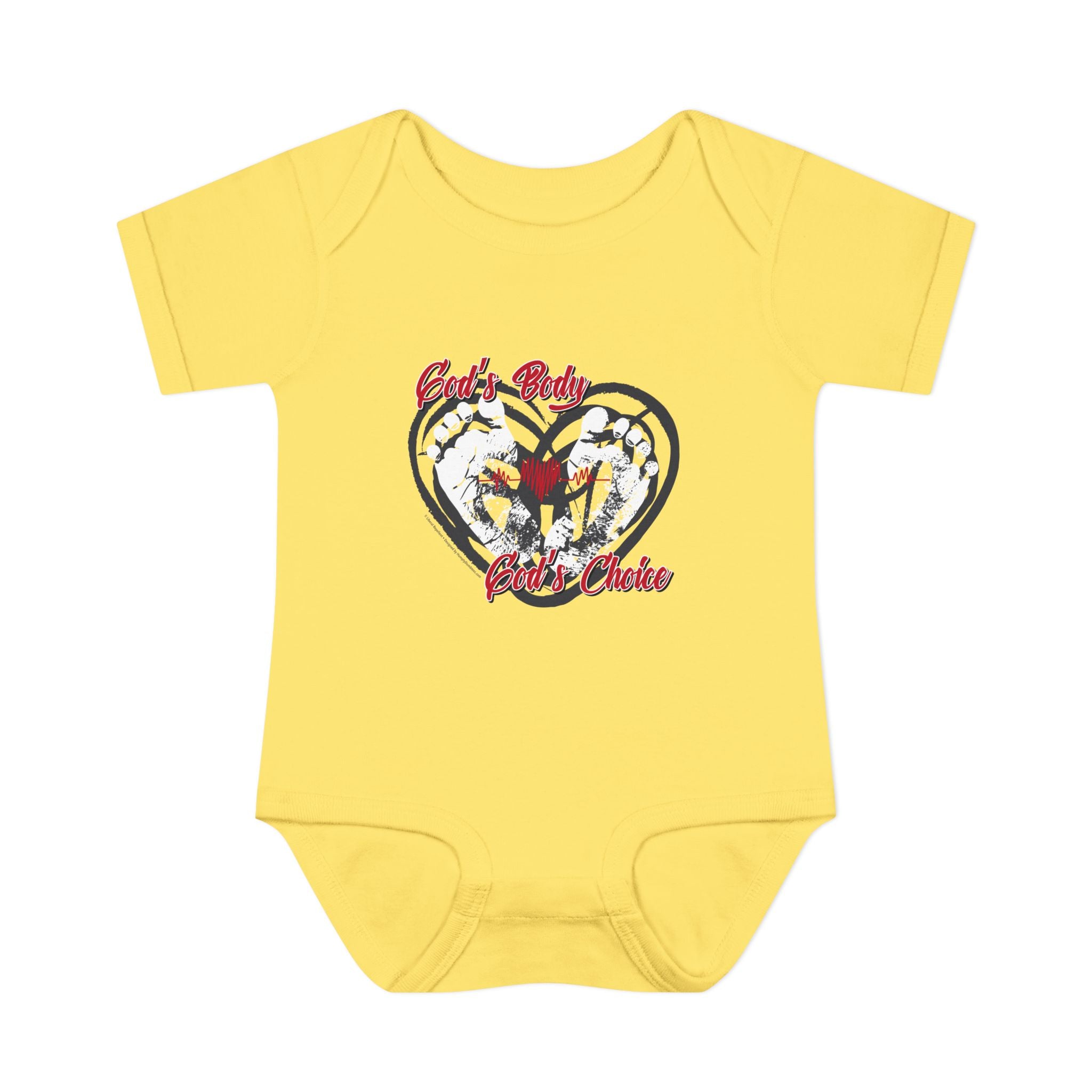 God's Body, God's Choice - Infant Soft Cotton Onsie Bodysuit