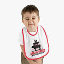 Animal Based - Infant Soft Cotton Bib with Contrast Trim