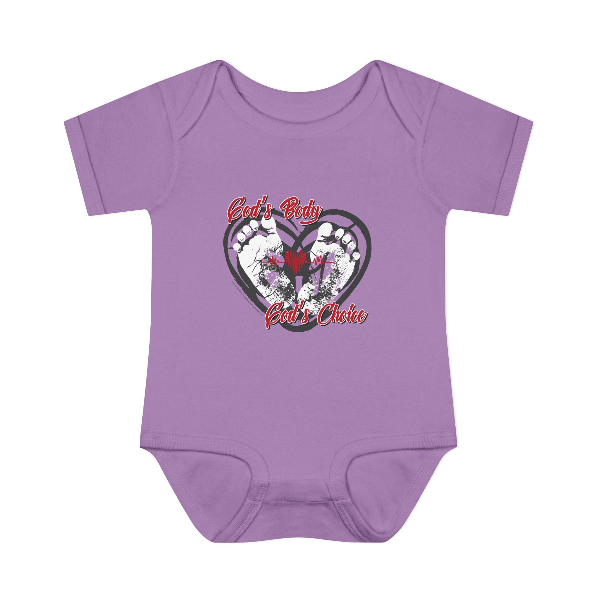 God's Body, God's Choice - Infant Soft Cotton Onsie Bodysuit