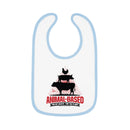 Animal Based - Infant Soft Cotton Bib with Contrast Trim