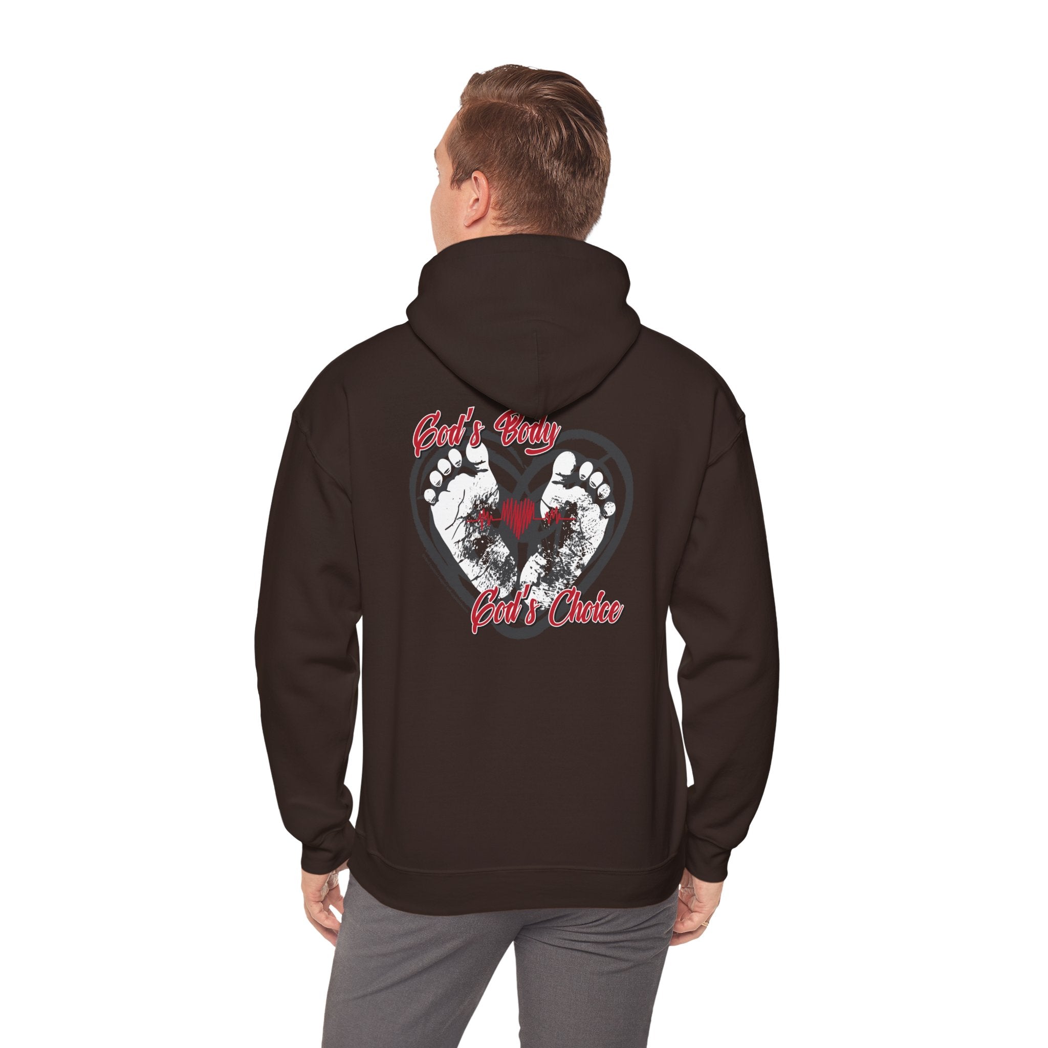 God's Body, God's Choice - Unisex Heavy Blend™ Hooded Sweatshirt