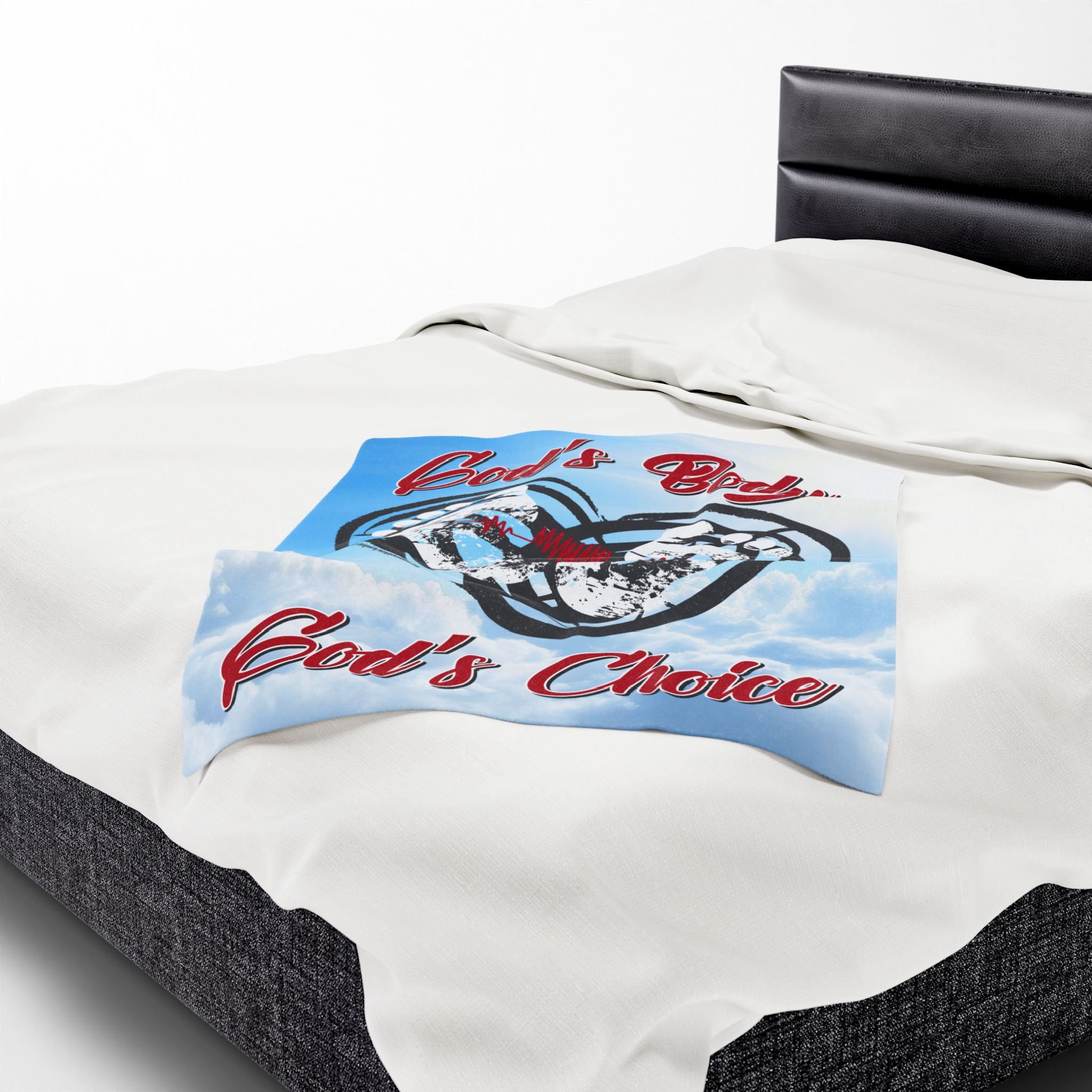 God's Body, God's Choice - Eco-Friendly Velveteen Plush Blanket