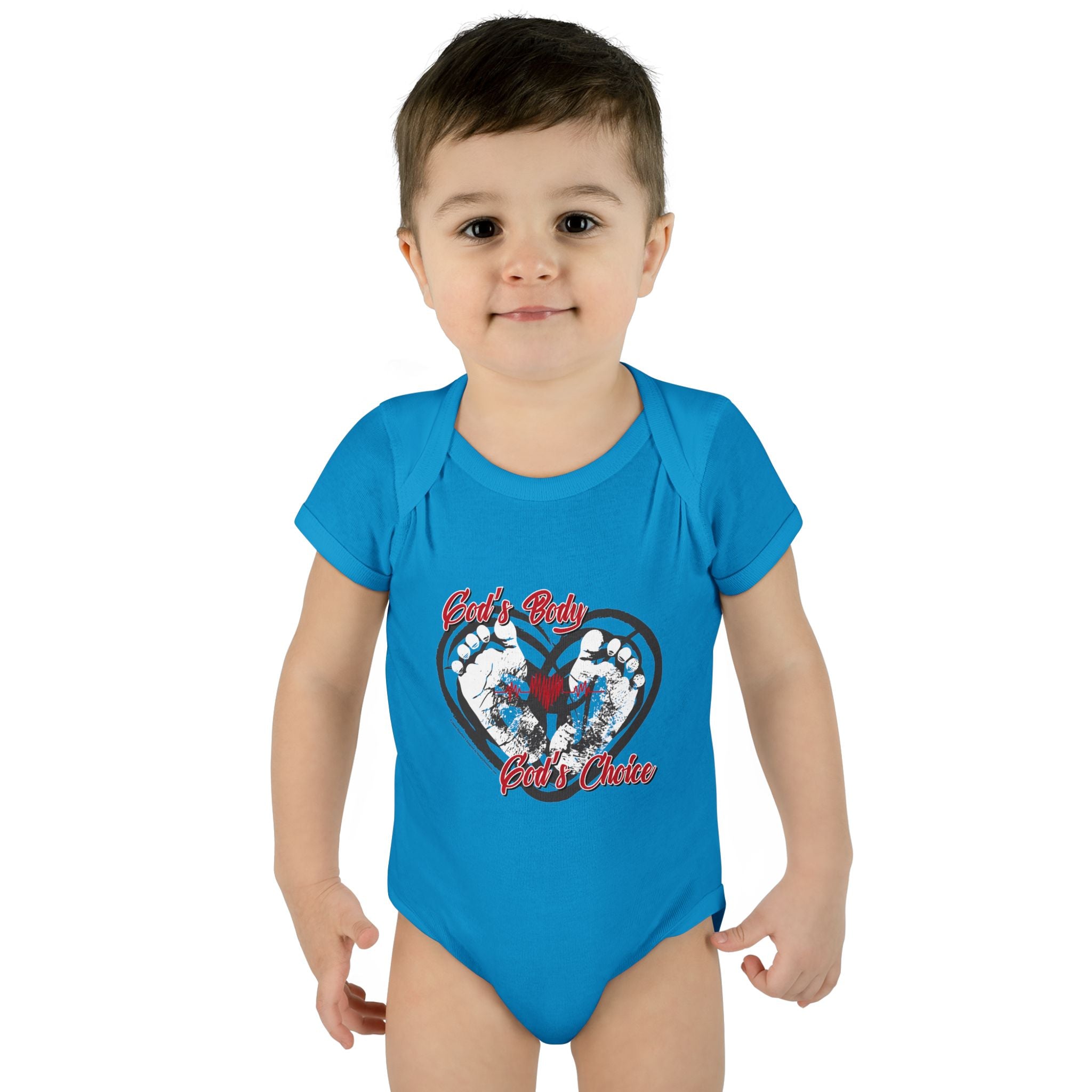 God's Body, God's Choice - Infant Soft Cotton Onsie Bodysuit