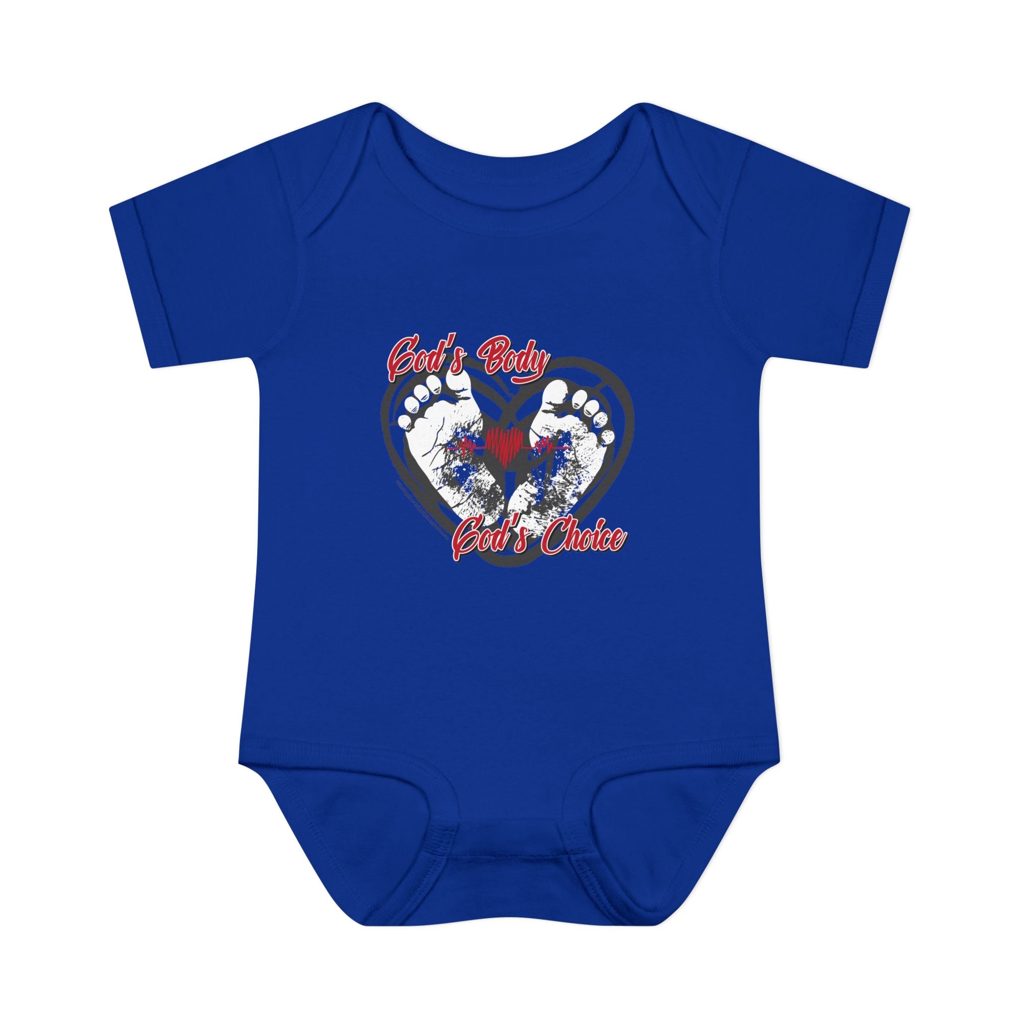 God's Body, God's Choice - Infant Soft Cotton Onsie Bodysuit