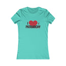 I Love the Patriarchy - Ladies Soft Cotton Cap Sleeve T-Shirt