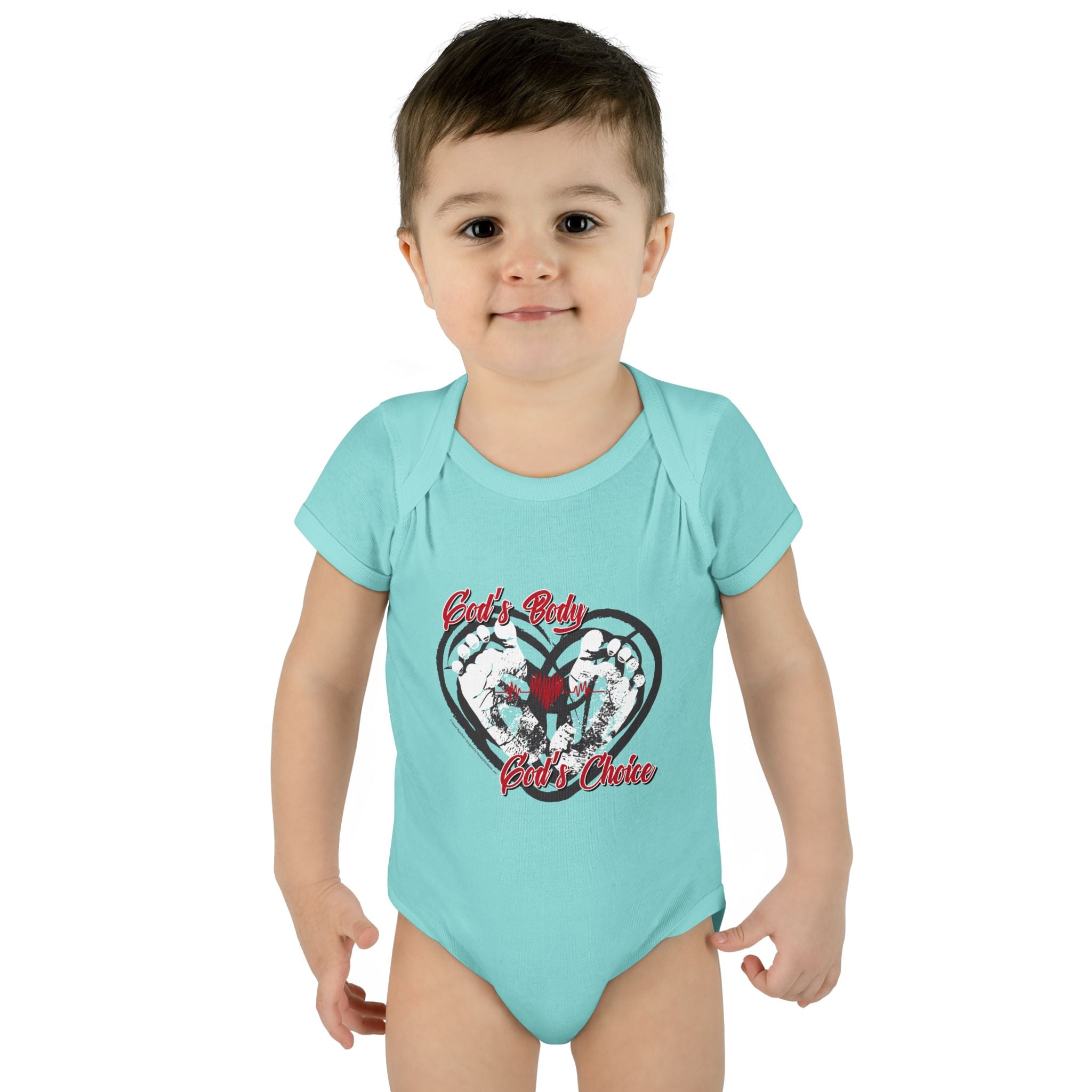 God's Body, God's Choice - Infant Soft Cotton Onsie Bodysuit
