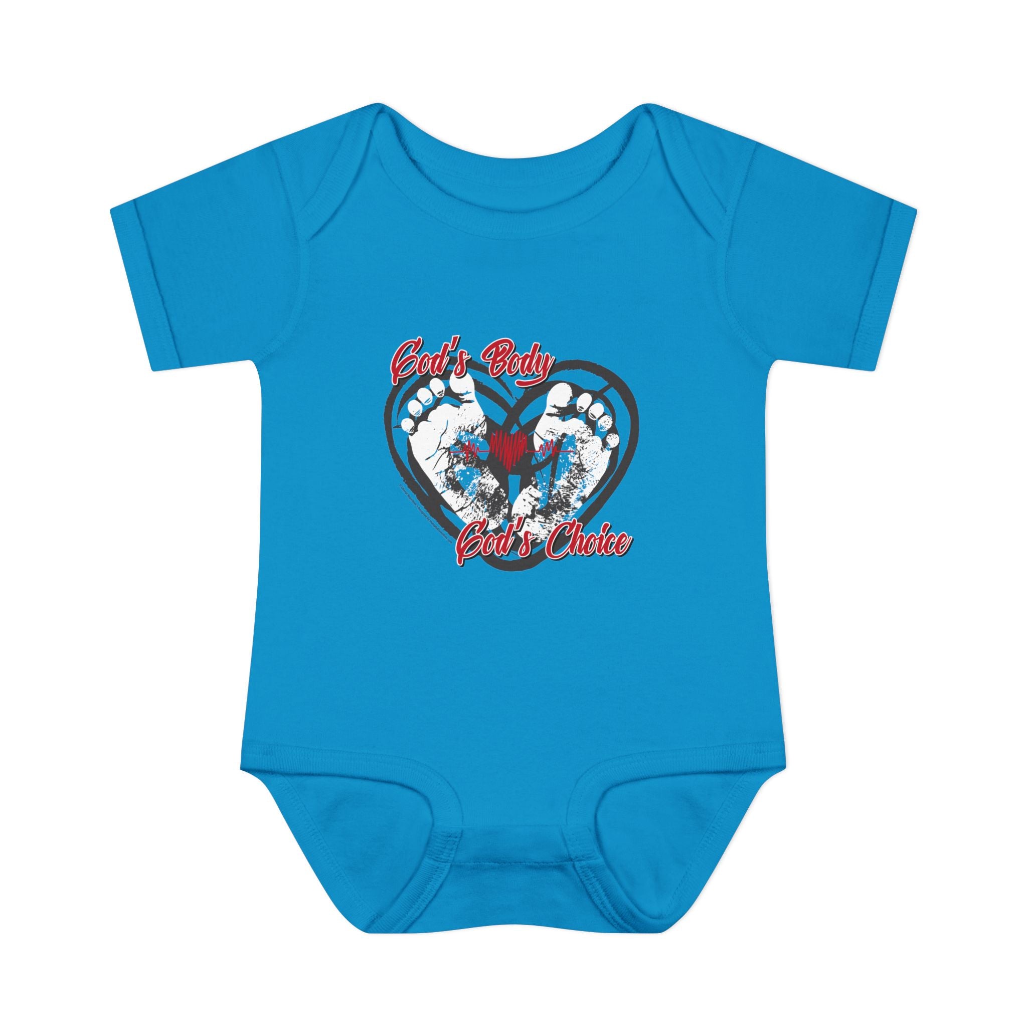God's Body, God's Choice - Infant Soft Cotton Onsie Bodysuit