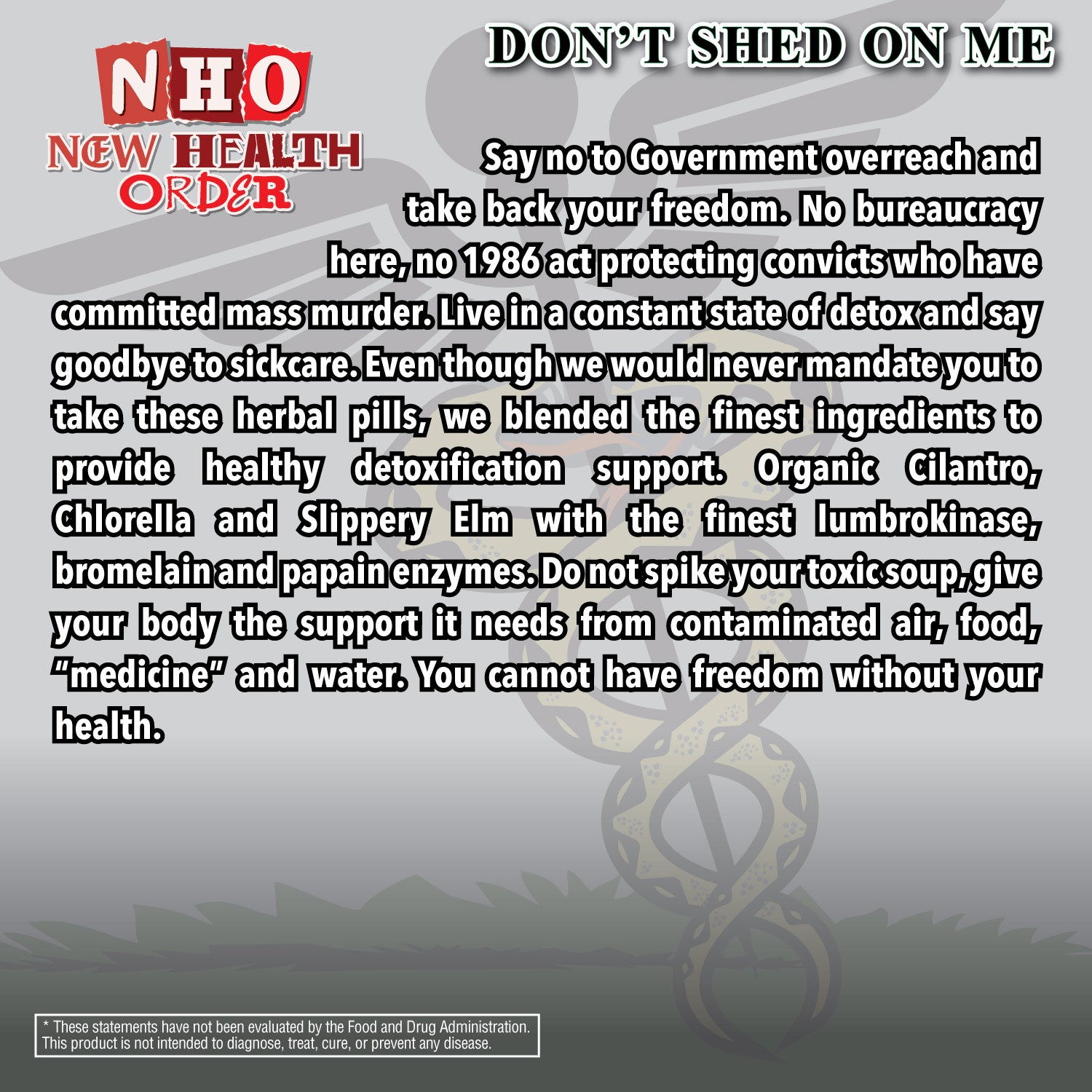 Don't Shed on Me Capsules